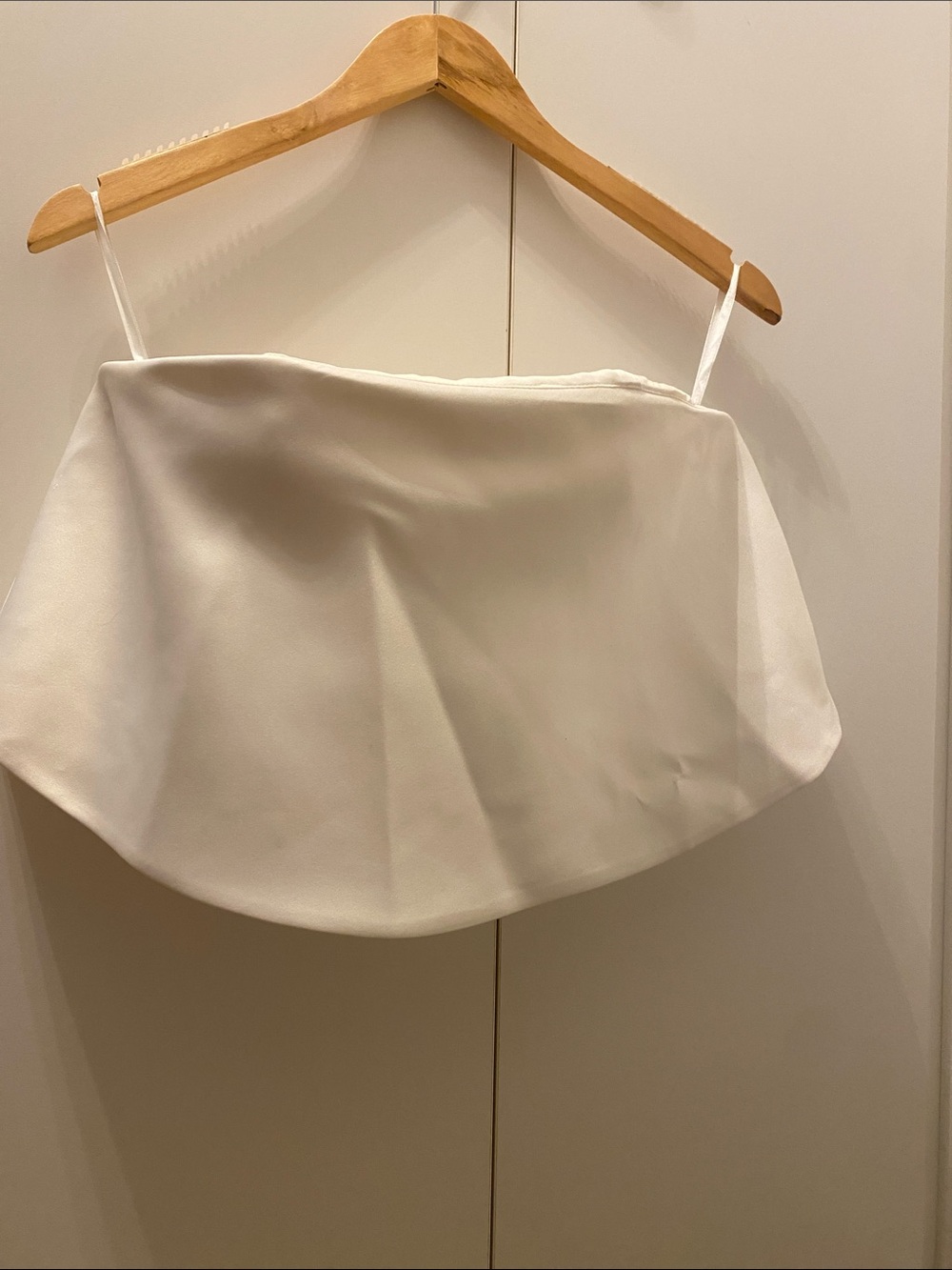 Ivory Strapless Bandeau Skirt Top